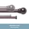 Kenney Mfg Kenney Hamlin 1" Premium Decorative Window Double Curtain Rod, 66-120", Weathered Brown KN85062V1 - alternate 6